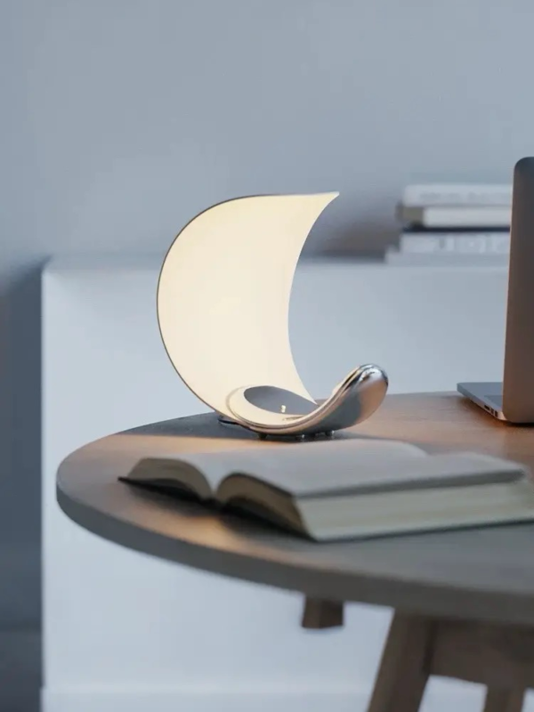 -Curl Table Lamp/Luna Flow Table Lamp/Curved Table Lamp/desk lamp/moon lamp